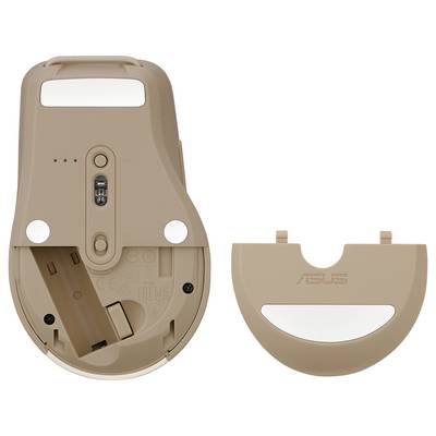 Asus ASUS MD200 Maus, beige, Silent Maus Kabellos Optisch Beige 6 Tasten 4200 dpi Geräuscharme Tasten-5