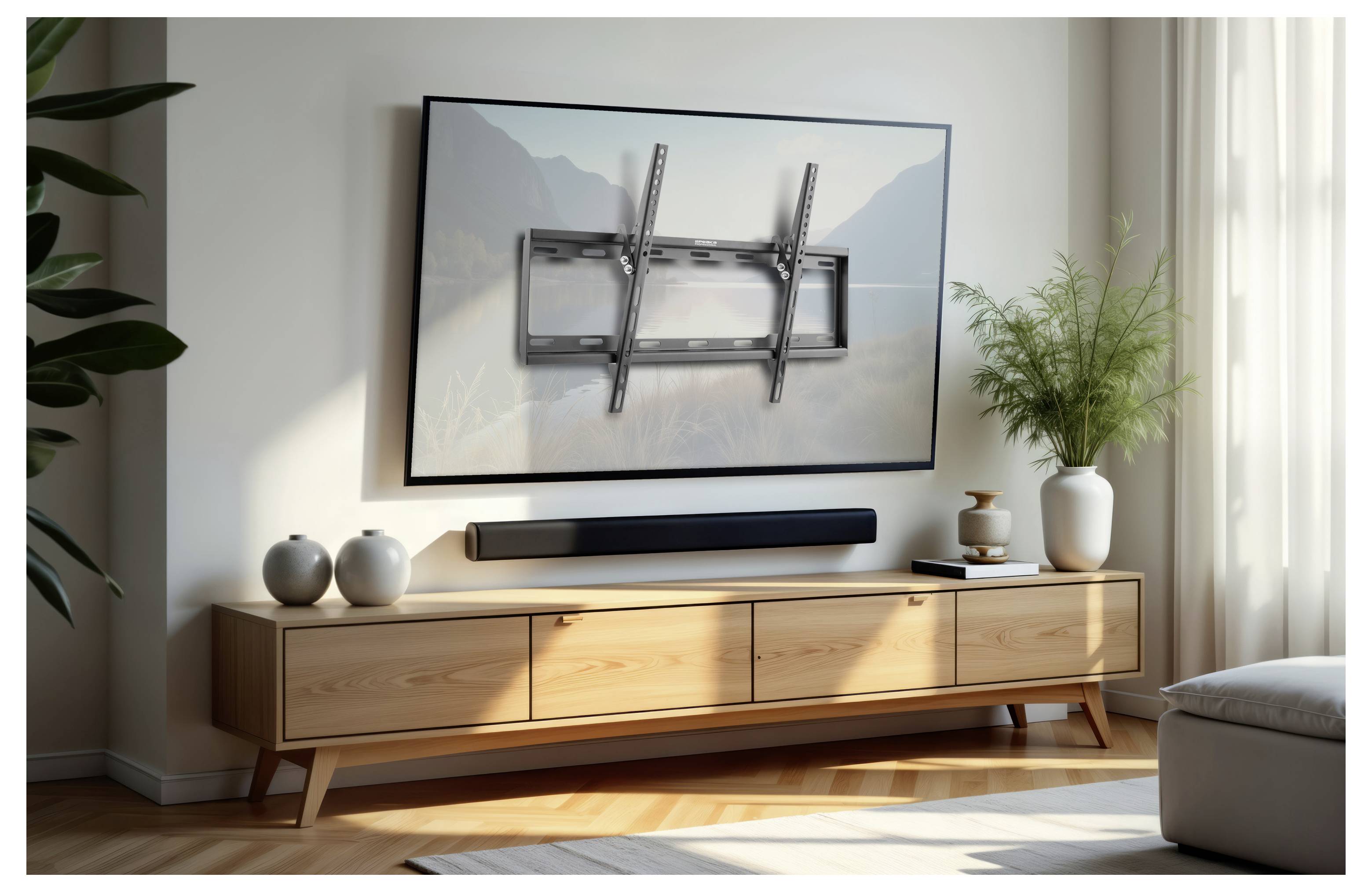 Ein schwarzer Plattenspieler mit zwei Lautsprechern und einer Fernbedienung. Der Plattenspieler hat eine transparente Abdeckung gegen Staub und ein digitales Display.