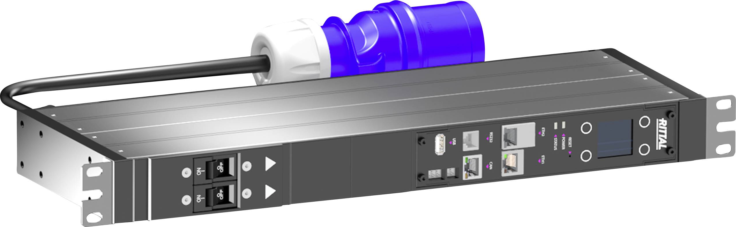 Rittal 7979404 PDU managed, 32A/230V, 1~, 4 x C13 + 2 x C19 Stekkerdoos voor schakelkast 1 stuk(s)