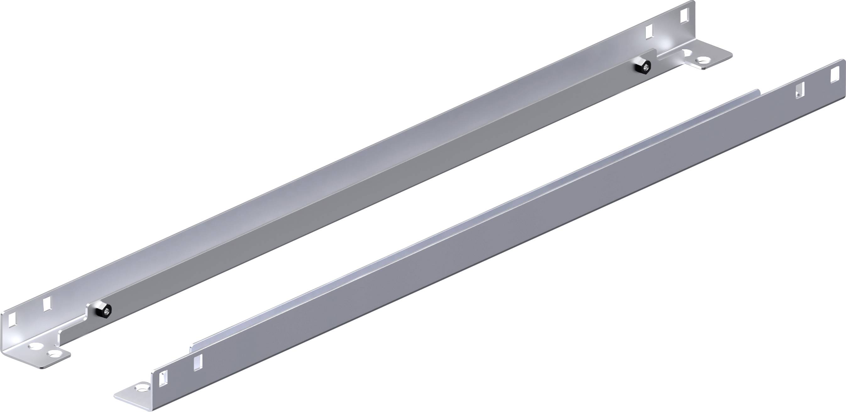Zum seitlichen Einschieben der Montageplatte, für Breite = 1000 mm Befestigungssatz VX 8617.403 Rittal Inhalt: 2 St.