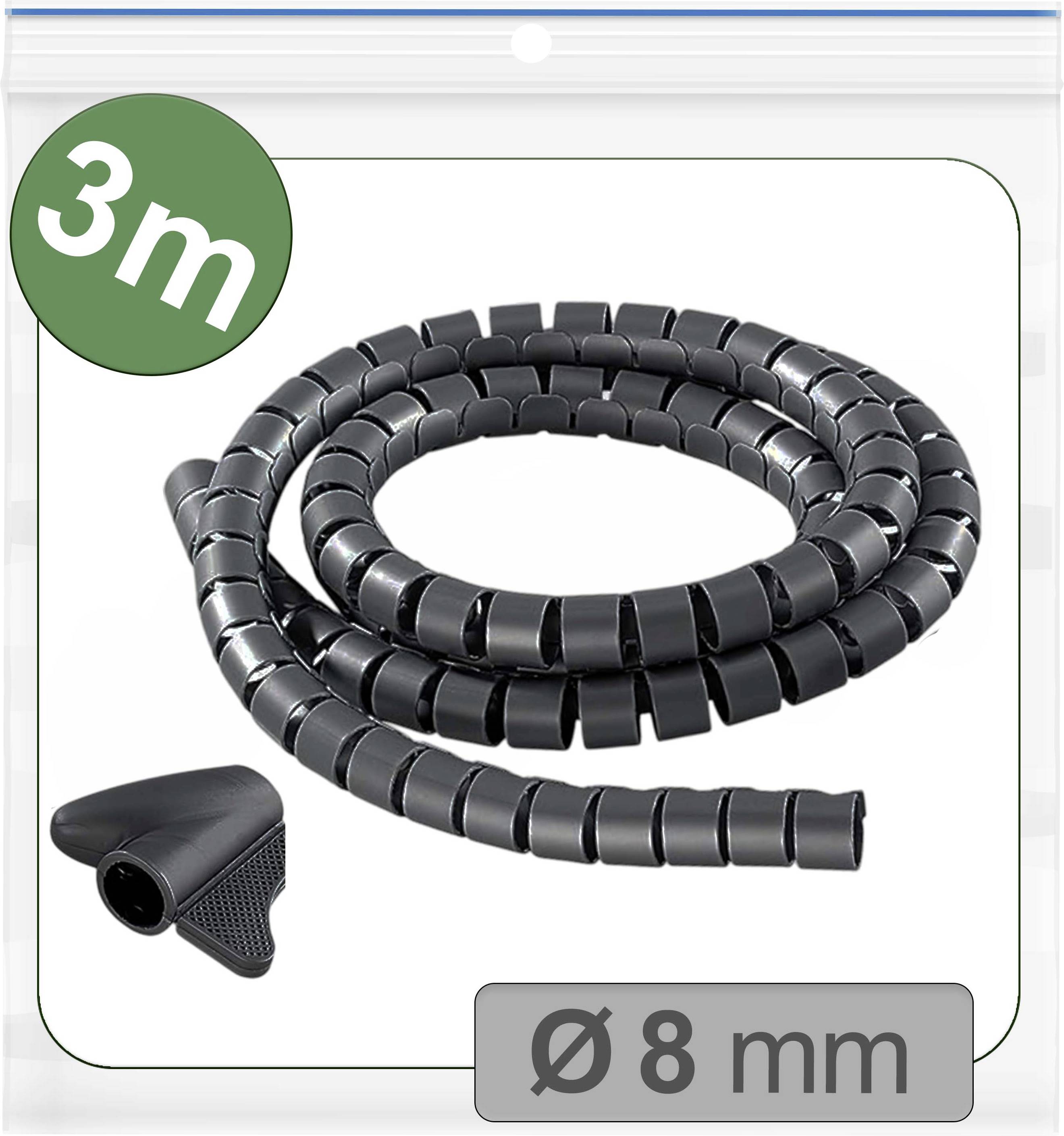 Quadrios 25CA735 25CA735 Kabelschlauch 8 mm (max) Schwarz 3 m-0
