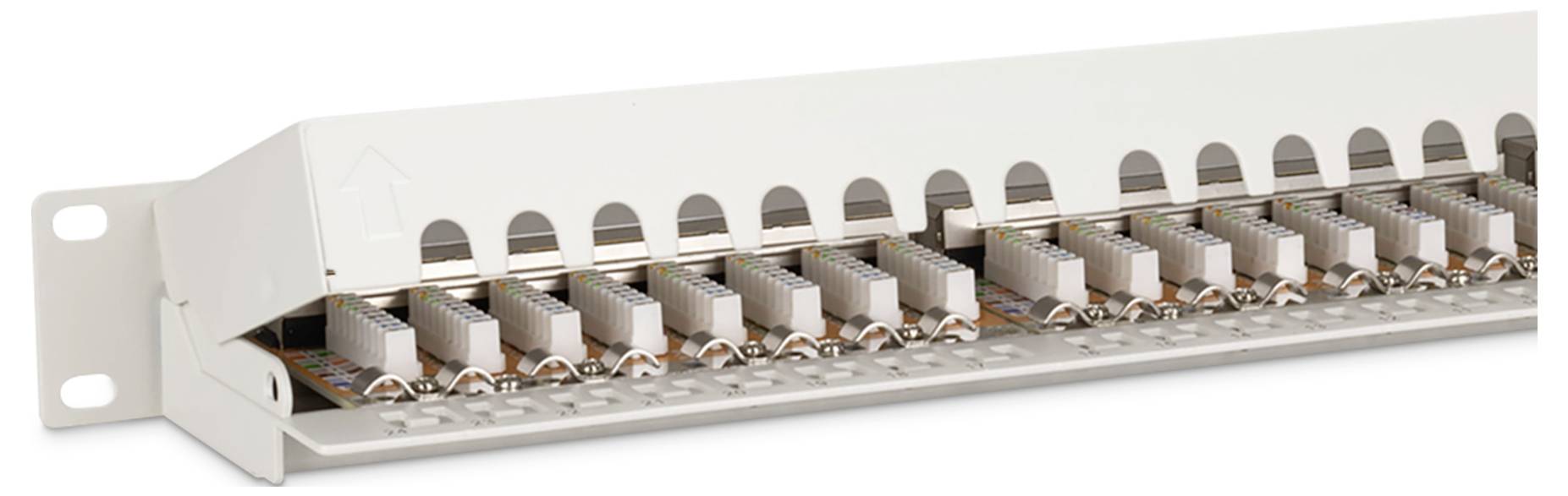DIGITUS Patch Panel RJ-45 X 24 Grau RAL 7035 1U Ports-3