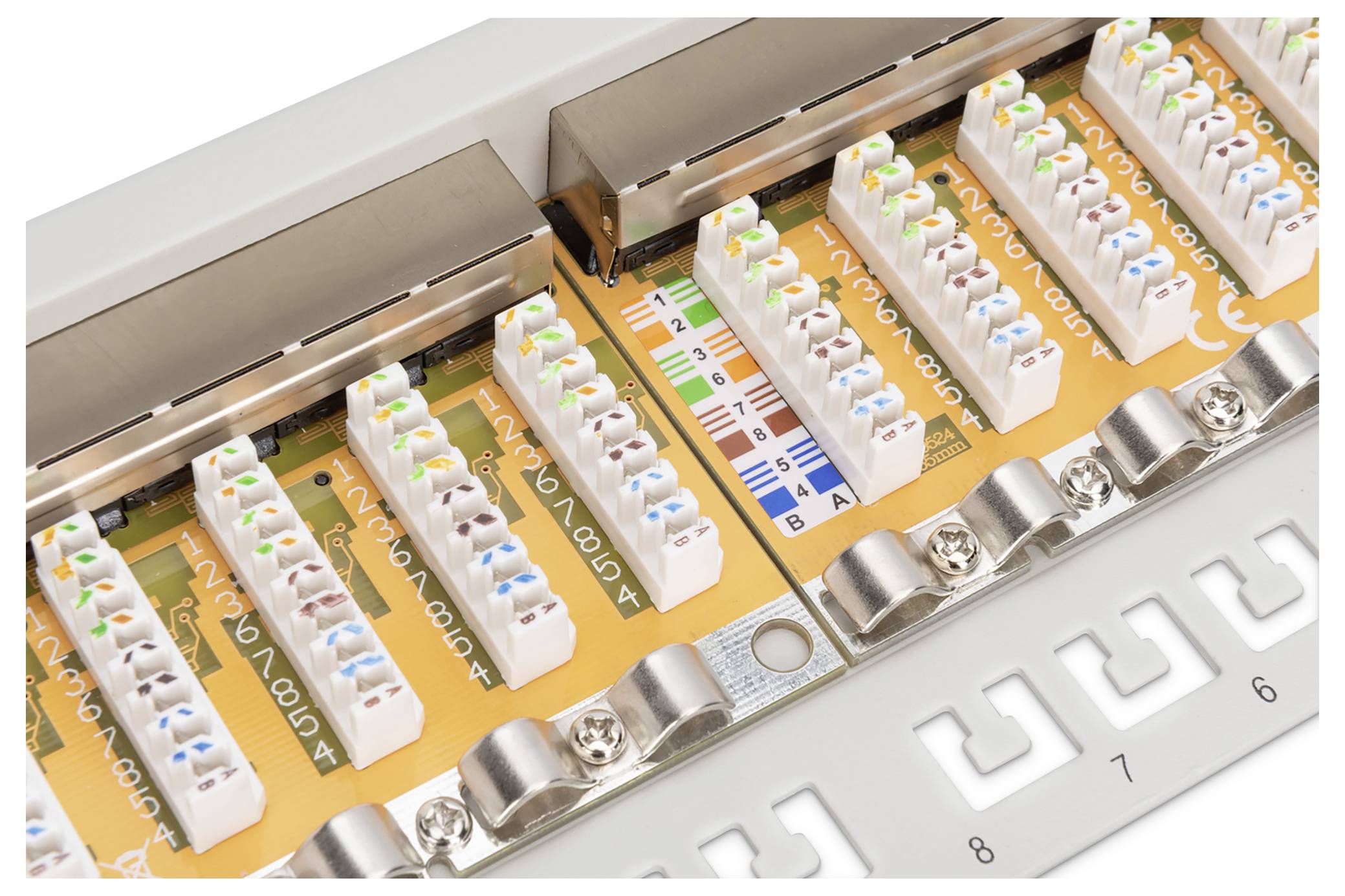 DIGITUS Patch Panel RJ-45 X 24 Grau RAL 7035 1U Ports-4