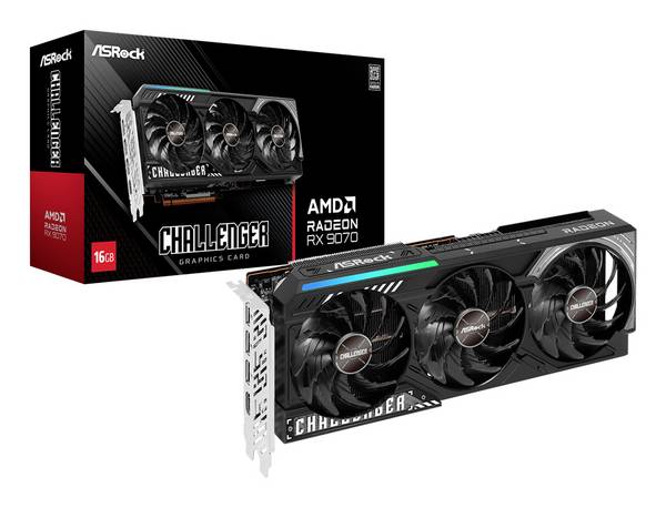 ASRock Grafikkarte AMD Radeon  Radeon RX 9070 XT  16 GB GDDR6-RAM PCIe x16  HDMI®