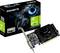 Eine Gigabyte Nvidia GeForce GT 710 Grafikkarte mit einem Lüfter. Die Verpackung zeigt ein Augendesign und hebt Merkmale wie 2GB DDR5 und HDMI hervor.