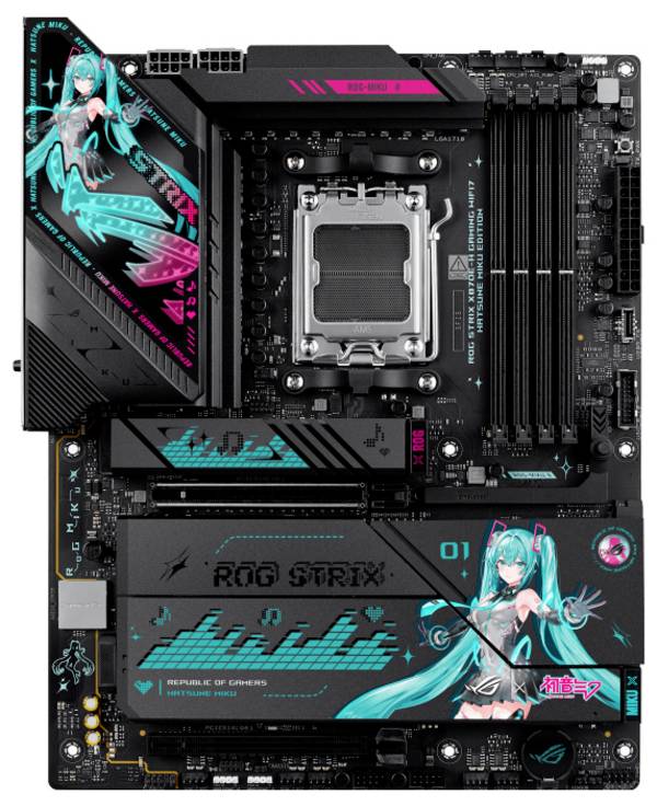 Asus ROG STRIX X870E-H GAMING MIKU Mainboard Sockel (PC) AMD® AM5 Formfaktor (Details) ATX