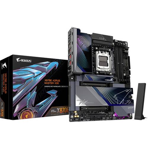 Gigabyte X870E AORUS MASTER X3D Mainboard Sockel (PC) AMD® AM5 Formfaktor (Details) ATX