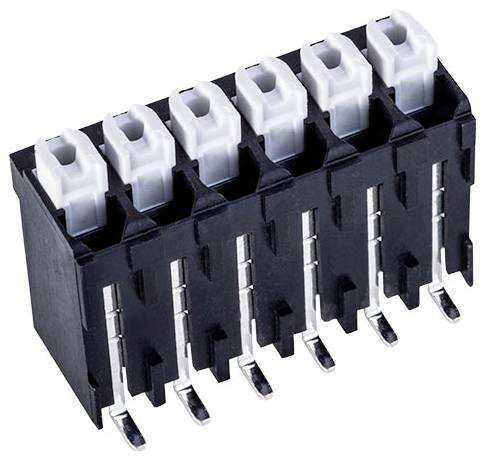 PTR Hartmann 54601079301R Printklemme 1.5 mm² Polzahl 7 Schwarz 1 St. Tape on Full reel