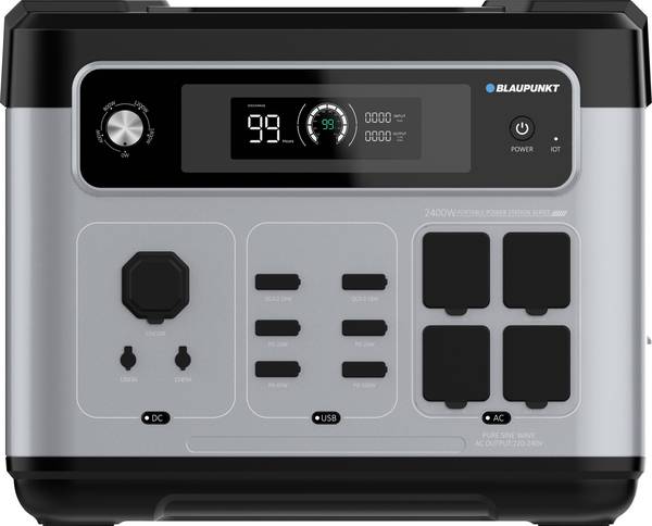 Blaupunkt JuiceBox 2000 Powerstation 640 Ah Fast Charge, SuperCharge LiPo USB-A (USB 3.0), USB-C®, Zigarettenanzünder-Buchse