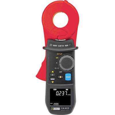 Ein digitales Zangenmessgerät, das auf seinem Bildschirm „0,237 mA" anzeigt, wird zum Messen von elektrischem Strom ohne Unterbrechung des Stromkreises verwendet.