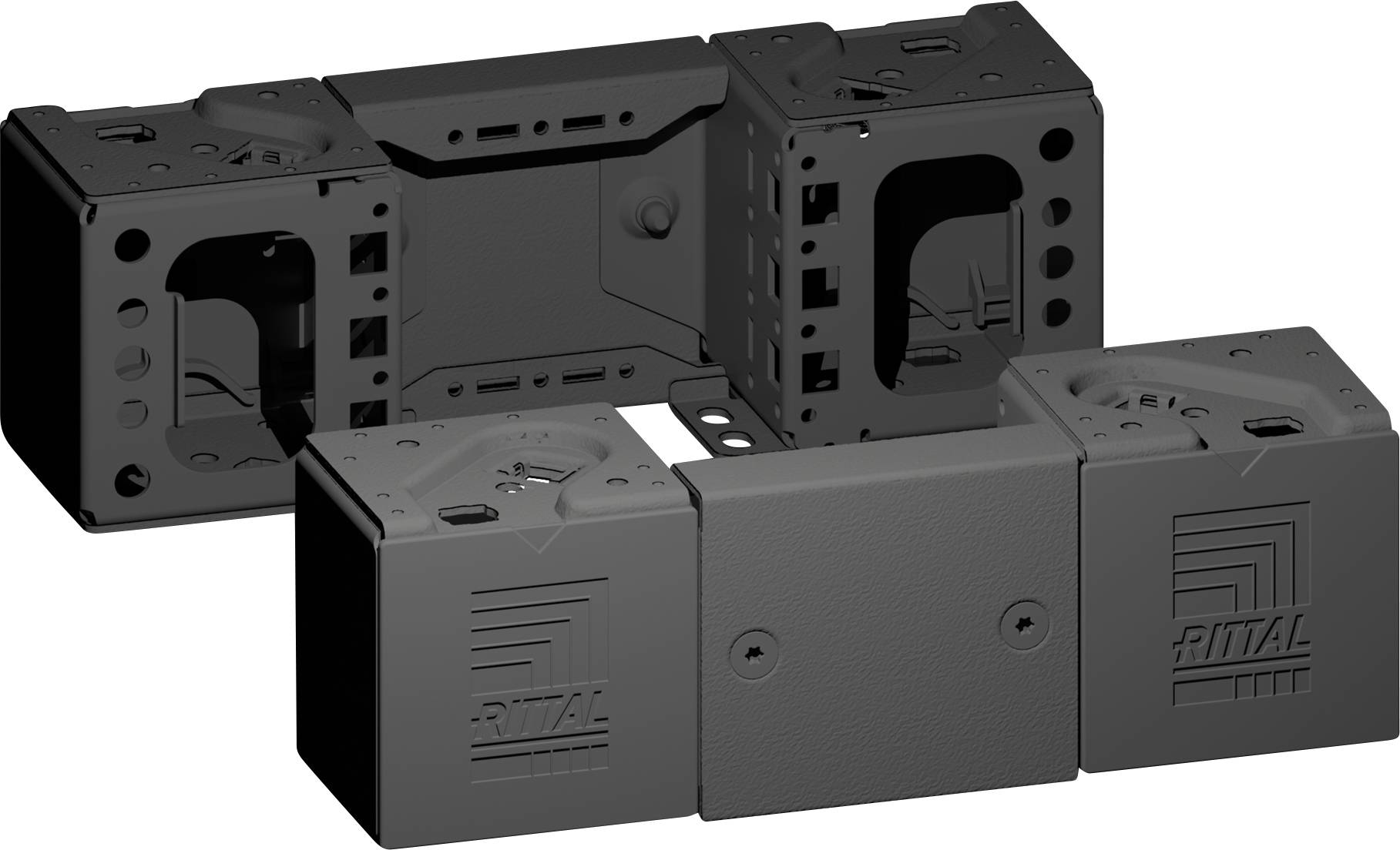 Rittal VX 8660.000 8660000 Sockeleckstück Stahl 2 St.