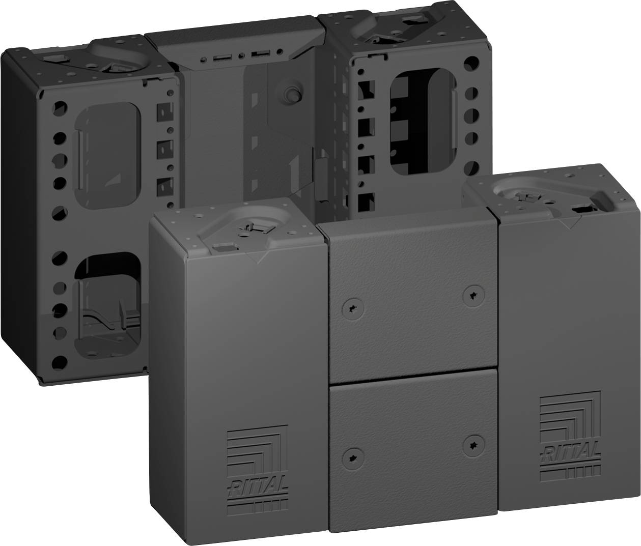 Rittal VX 8660.020 8660020 Sockeleckstück Stahl 2 St.