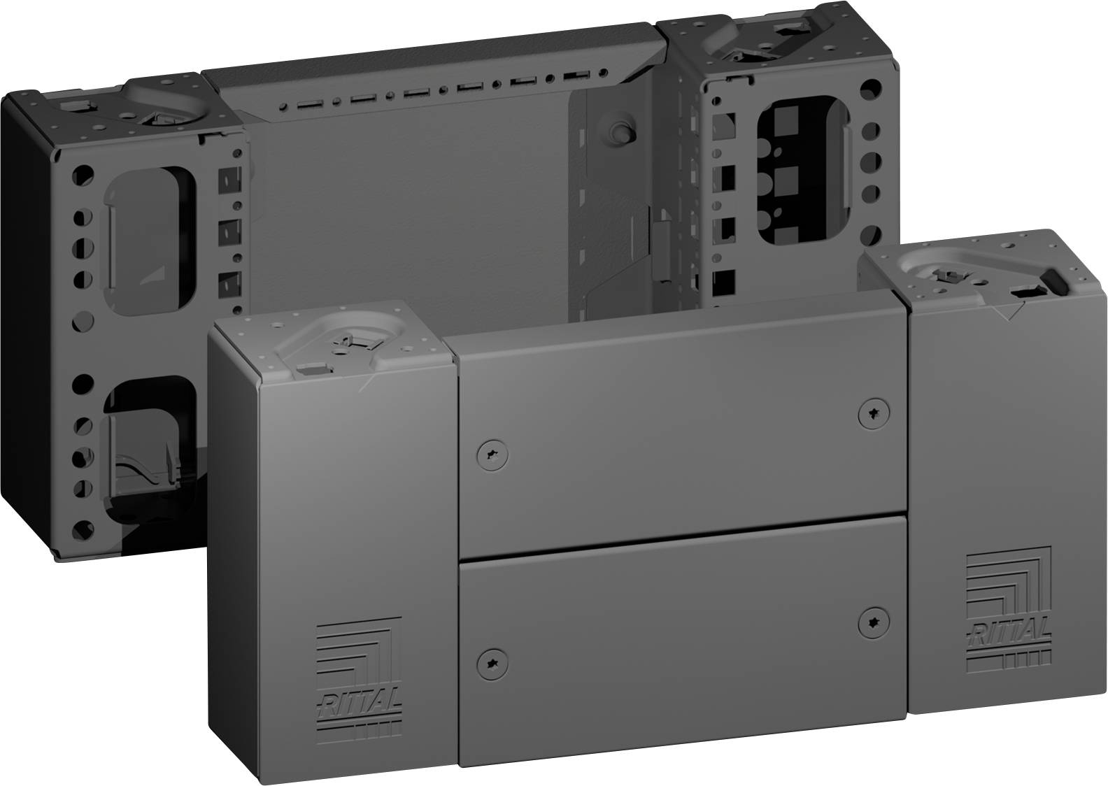 Rittal VX 8660.021 8660021 Sockeleckstück Stahl 2 St.