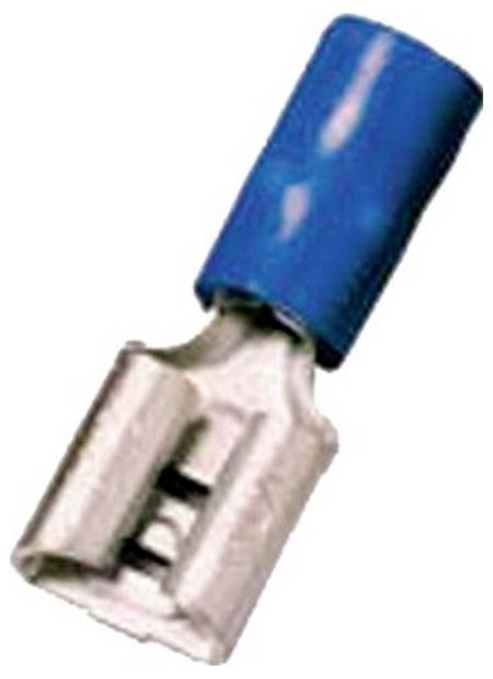 Intercable 180872 Flachsteckhülse verzinnt Steckbreite: 2.8 mm Steckdicke: 0.5 mm Teilisoliert Blau 1 St.