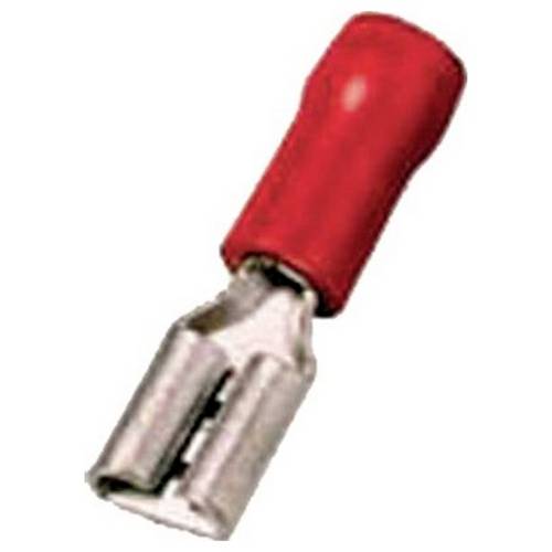 Intercable 180822 Flachsteckhülse verzinnt Steckbreite: 2.8 mm Steckdicke: 0.5 mm Teilisoliert Rot 1 St.