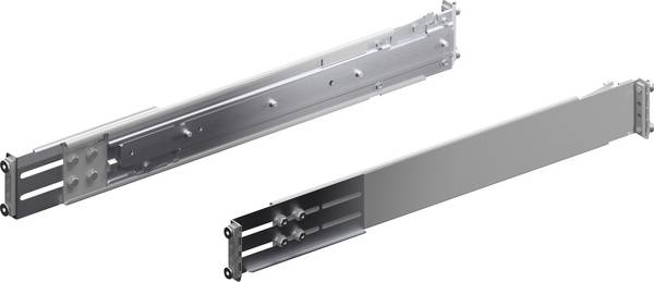 Teleskopschienen für Geräteböden, 100 kg, für Gerätebodentiefe 600 mm Teleskopschiene  DK 7066.000 Rittal Inhalt: 2 St.