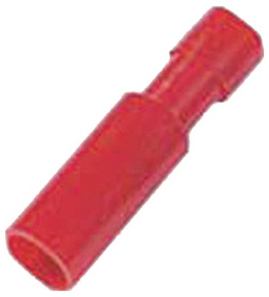 Intercable 180863 Rundsteckhülse verzinnt Steckbreite: 4 mm Vollisoliert Rot 1 St.