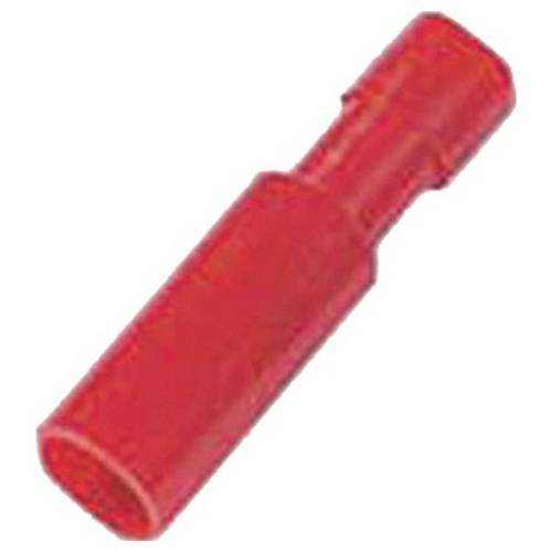 Intercable 180863 Rundsteckhülse verzinnt Steckbreite: 4 mm Vollisoliert Rot 1 St.