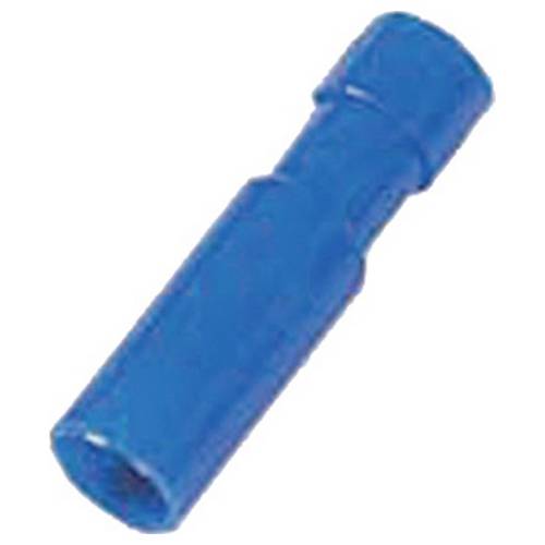 Intercable 180905 Rundsteckhülse verzinnt Steckbreite: 4 mm Vollisoliert Blau 1 St.