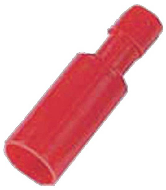 Intercable 180865 Rundstecker verzinnt Steckbreite: 4 mm Vollisoliert Rot 1 St.