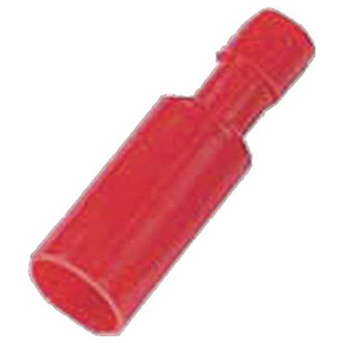 Intercable 180865 Rundstecker verzinnt Steckbreite: 4 mm Vollisoliert Rot 1 St.