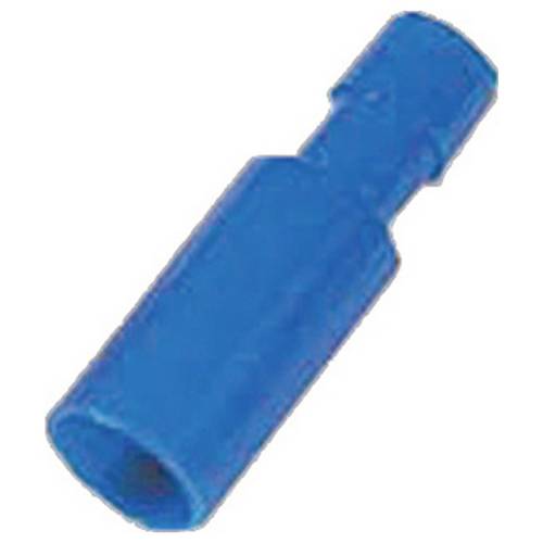 Intercable 180907 Rundstecker verzinnt Steckbreite: 4 mm Vollisoliert Blau 1 St.