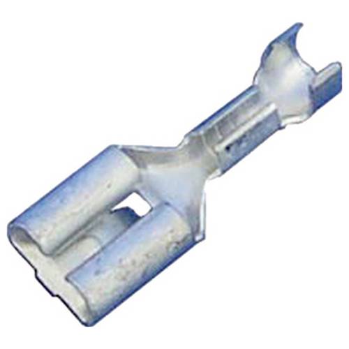 Intercable 180278 Flachsteckhülse verzinnt, mit Rastnasen Steckbreite: 6.3 mm Steckdicke: 0.8 mm Unisoliert Blau 1 St.