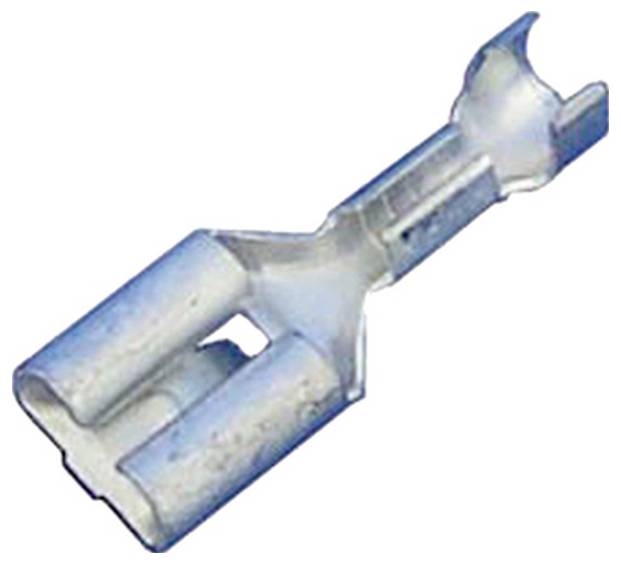 Intercable 180285 Flachsteckhülse verzinnt, mit Rastnasen Steckbreite: 6.3 mm Steckdicke: 0.8 mm Unisoliert Gelb 1 St.