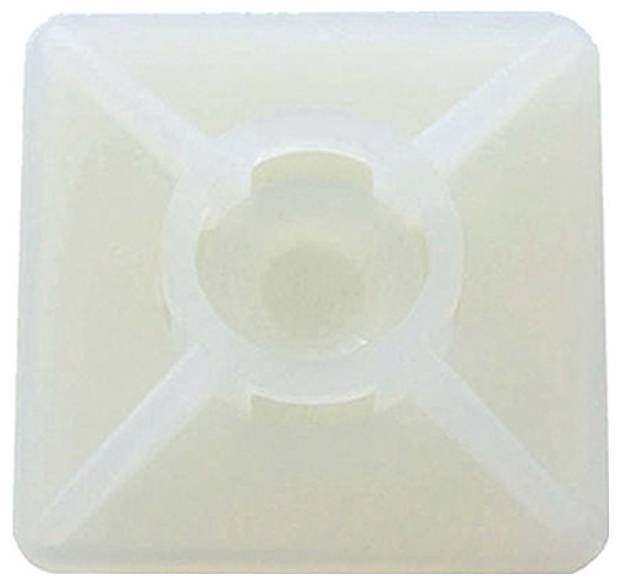 INTE Befestigungssockel ICC61040 26,5x26,5mm selbstklebend natur (L x B x H) 26.5 x 26.5 x 6.7 mm Farblos ICC61040 Inter...