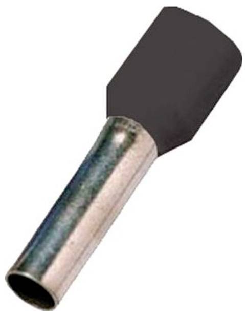 Intercable 180761 Aderendhülse Teilisoliert Schwarz 1 St.