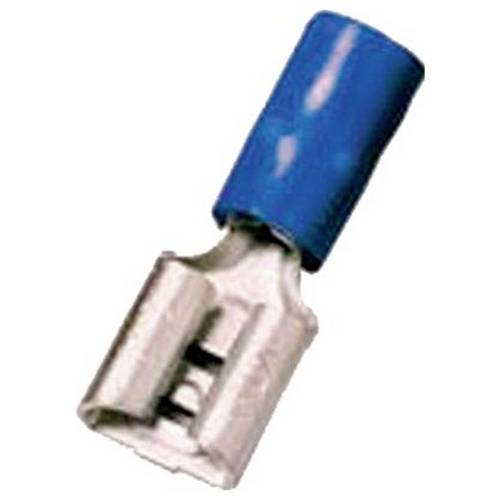 Intercable 180896 Flachsteckhülse verzinnt Steckbreite: 6.3 mm Steckdicke: 0.8 mm Teilisoliert Blau 1 St.