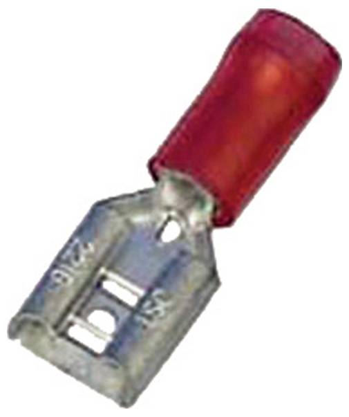 Intercable 180823 Flachsteckhülse verzinnt Steckbreite: 2.8 mm Steckdicke: 0.5 mm Teilisoliert Rot 1 St.