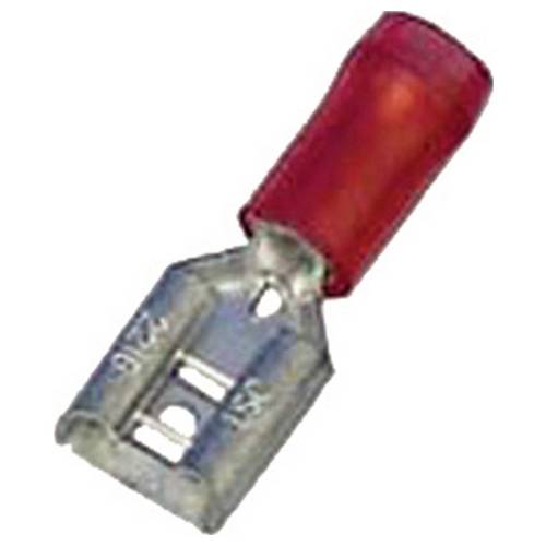 Intercable 180823 Flachsteckhülse verzinnt Steckbreite: 2.8 mm Steckdicke: 0.5 mm Teilisoliert Rot 1 St.
