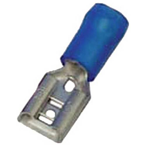 Intercable 180281 Flachsteckhülse verzinnt Steckbreite: 6.3 mm Steckdicke: 0.8 mm Teilisoliert Blau 1 St.