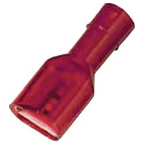 Intercable 180824 Flachsteckhülse Steckbreite: 2.8 mm Steckdicke: 0.5 mm Vollisoliert Rot 1 St.