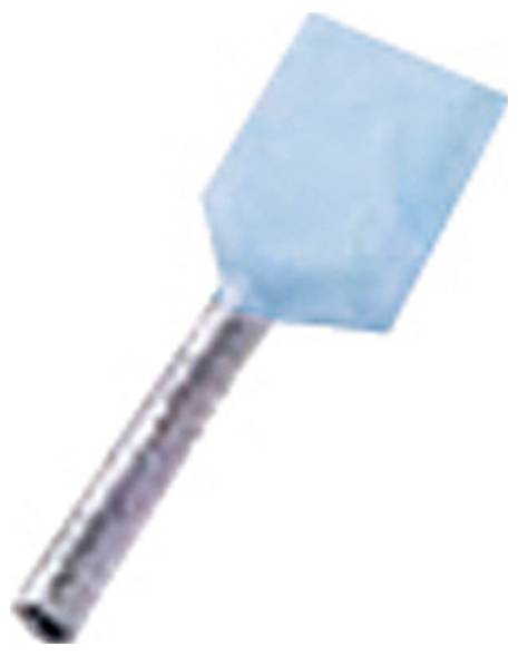 Intercable 180729 Zwillings-Aderendhülse Teilisoliert Hellblau 1 St.