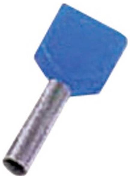 Intercable 180778 Zwillings-Aderendhülse Teilisoliert Blau 1 St.