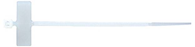 Intercable 183248 ICC61686 290x4,8mm Beschriftungsf. natur Kabelbinder 290 mm 4.8 mm Farblos mit Kunststoffzunge, mit Be...