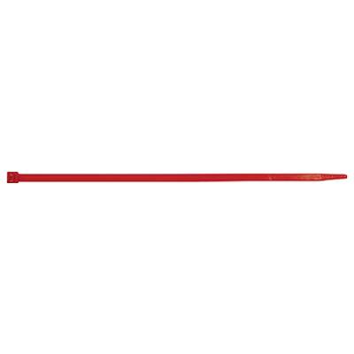 Ein langer roter Marker liegt horizontal vor einem weißen Hintergrund.