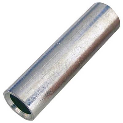 Eine zylindrische Metallröhre mit glänzender, reflektierender Oberfläche, von einem leichten Winkel aus betrachtet.