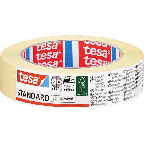 tesa 05086-00000-04 Malerabdeckband (L x B) 50 m x 25 mm 1 St.