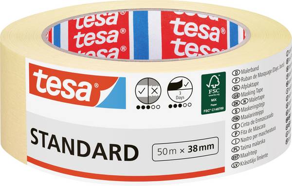tesa  05088-00000-04 Malerabdeckband   (L x B) 50 m x 38 mm 1 St.