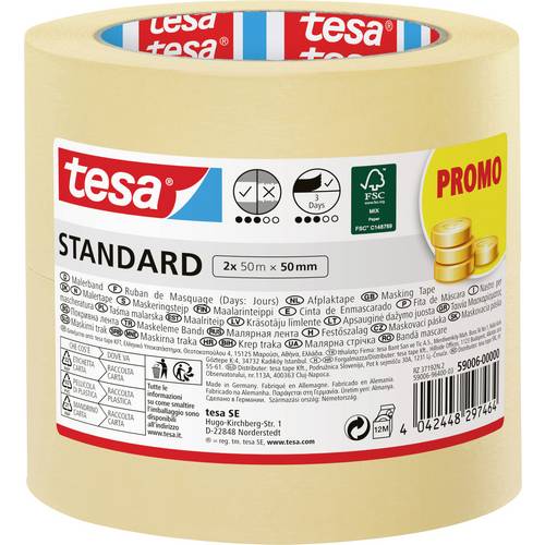 tesa 59006-00000-01 Malerabdeckband (L x B) 50 m x 50 mm 1 St.