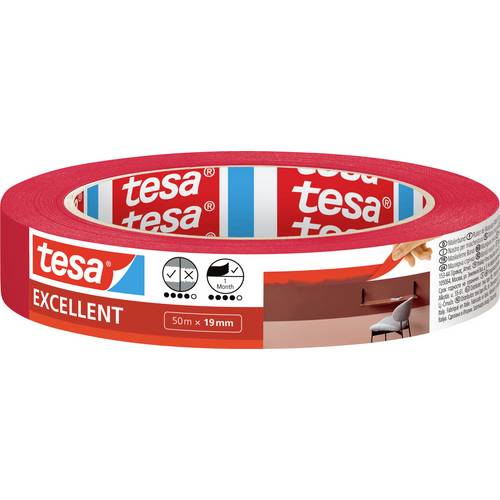 tesa 56545-00000-01 Malerabdeckband (L x B) 50 m x 19 mm 1 St.