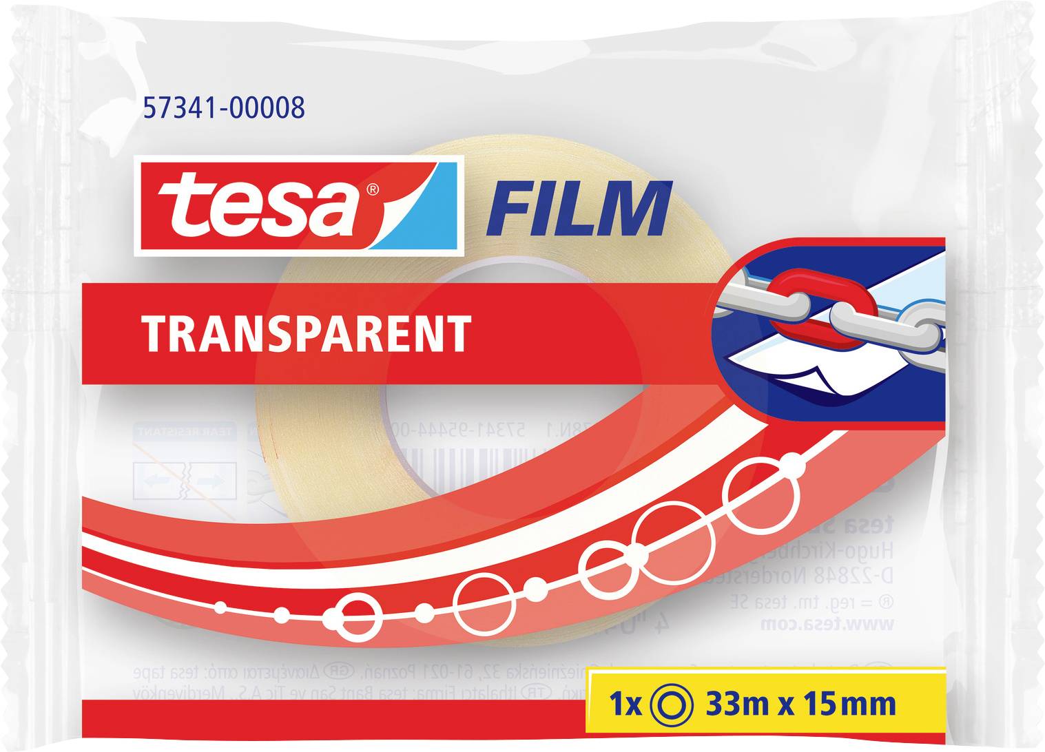 tesa 57341-00008-01 Klebeband tesafilm® Transparent (L x B) 33 m x 15 mm 1 St.