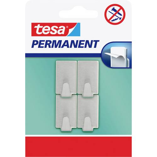 Thumbnail - tesa tesa® Permanent Haken Rechteckig S Metall Inhalt: 1 St.