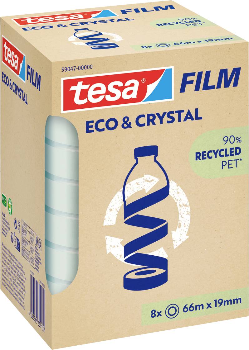 tesa 59047-00000-00 Klebeband tesafilm® Eco & Crystal (L x B) 66 m x 19 mm 1 St.