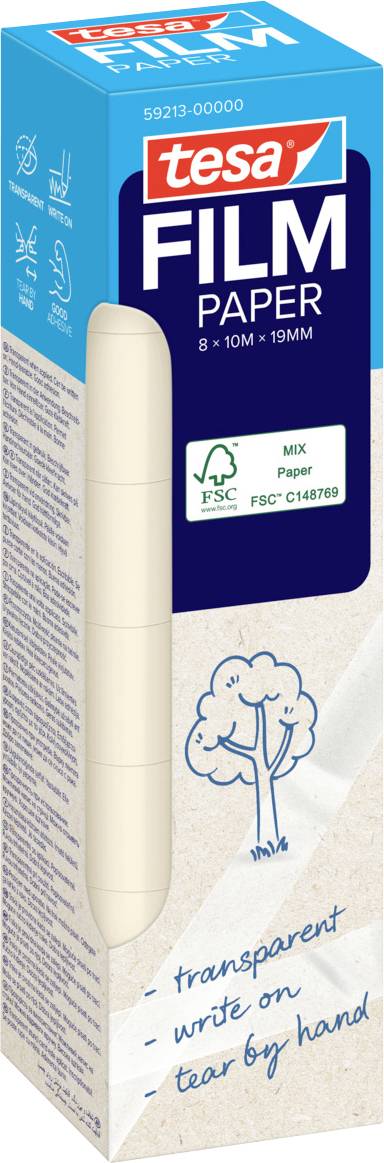 tesa 59213-00000-01 Klebeband tesafilm® Transparent (L x B) 10 m x 19 mm 8 St.