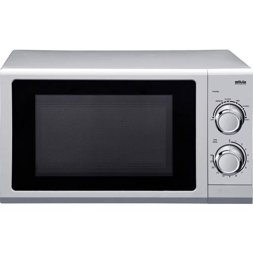Silva MW-U 25.4 Mikrowelle Silber 700 W Einbaufähig, für Lebensmittel, kabelgebunden, Timerfunktion, Sichtfenster