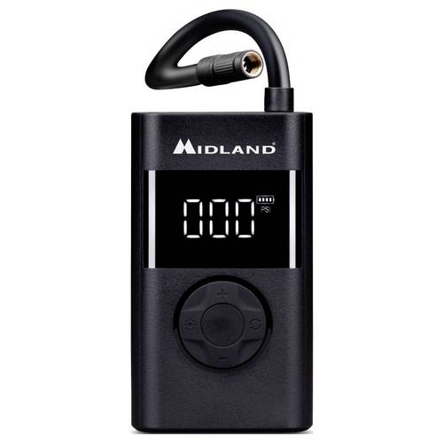 Midland C1651 Akku-Kompressor Midland Enerpump - tragbarer Druckluftkompressor für Auto, Motorrad, Fahrrad